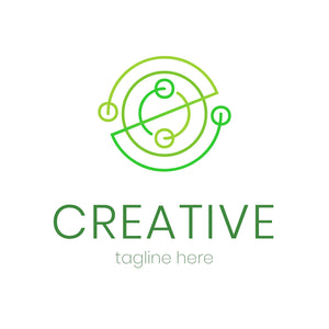 Creative abstract lines logo