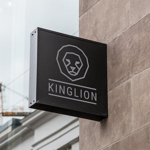 King Lion head logo template