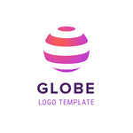 Colorful Globe logo template
