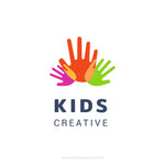 Kids creative template logo