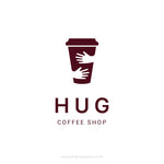 Coffee cup hug logo