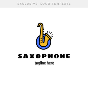 Saxophone Exclusive Logo Template